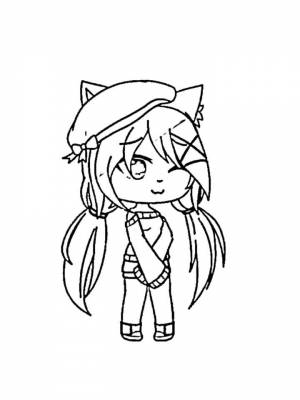 Раскраски Гача лайф   в формате