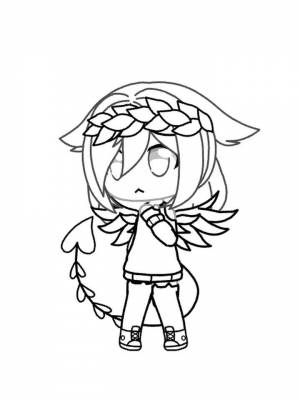 Картинка Гача лайф  листе  для девочек