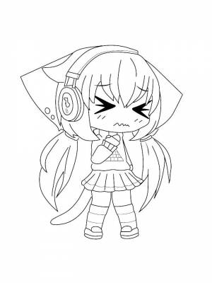 Раскраска Гача лайф картинка для мальчиков