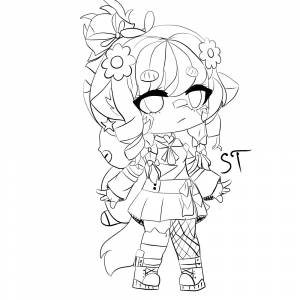 Раскраски Гача Клуб