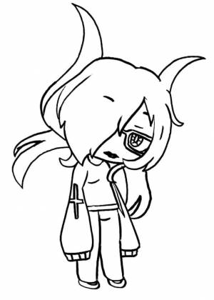 Раскраска Гача Лайф 1