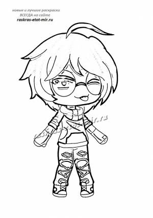 Раскраска Гача Лайф