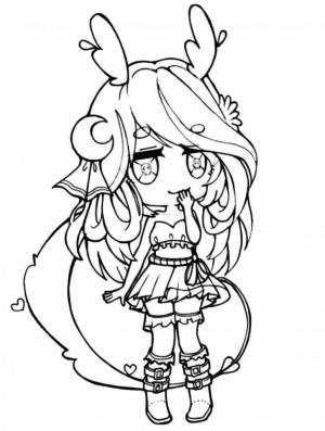 Раскраски Gacha club