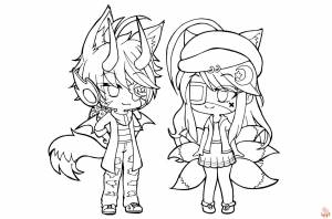 Раскраски Gacha Club