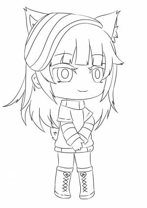 Гача лайф раскраска