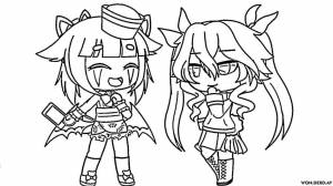 Раскраски Гача Лайф