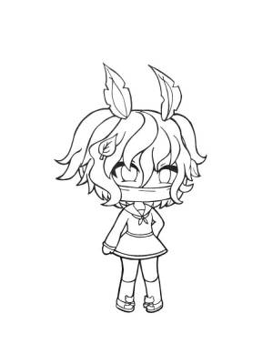 Раскраска гаче лайф