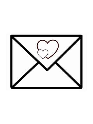 Раскраски Конверт для письма