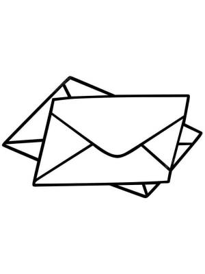Раскраски Конверт для письма