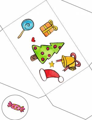 Конверт на Новый год