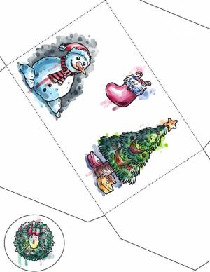 Конверт на Новый год