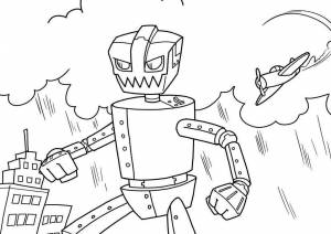 Раскраска Железный боец