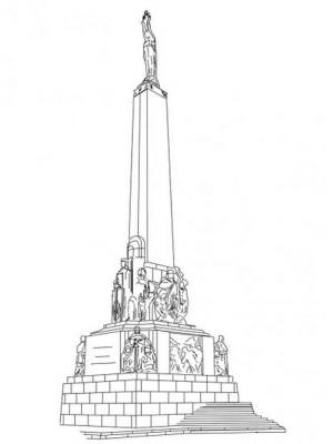 Раскраски Памятник