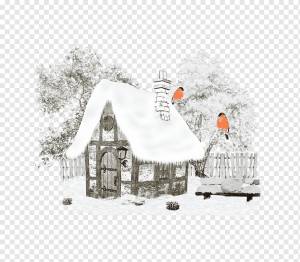 Зимний дом рисунок, снег, афиша, зима, Дом, дерево, фасад, Рисование, фасад, Главная png