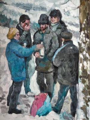 Картина Вид из окна 75x60 Ягужинская Анна