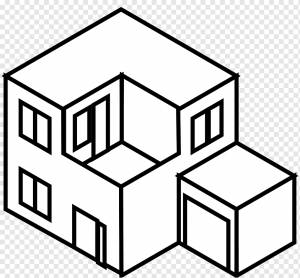 Line art Drawing House, Белый дом, угол, прямоугольник, фотография png