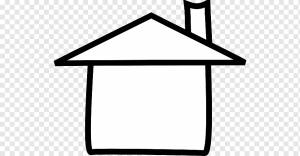 иллюстрация белого и черного дома, Белый дом черного и белого, House Outline s, угол, белый, прямоугольник png