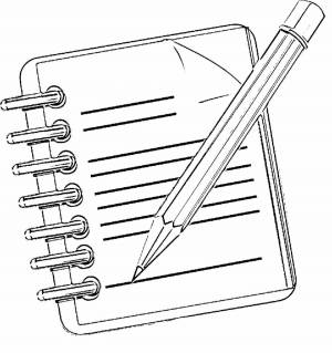 Раскраски Блокнот