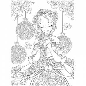 Книжка-раскраска для детей и взрослых, милые принцессы, блокнот для раскраски, снимает стресс, убивает время, игрушки, книга на Рождество, подарок на день рождения