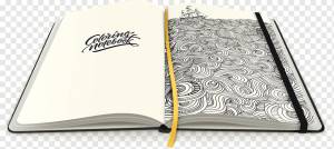 Бумажная книжка-раскраска Блокнот для взрослых Doodle, блокнот, Разное, взрослый, ручка png