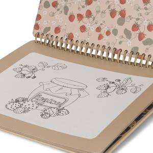 Книжка-раскраска водой Konges Slojd Magic Water Book, белая