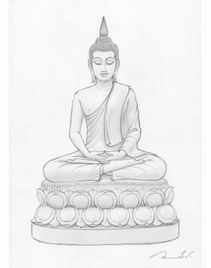 Как нарисовать будду