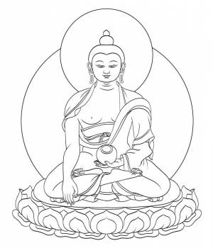 Как нарисовать будду