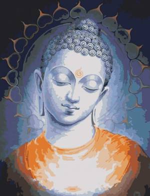 картина по номерам Красиво Красим Гаутама Будда, 70 х 80 см, цены на Мегамаркет