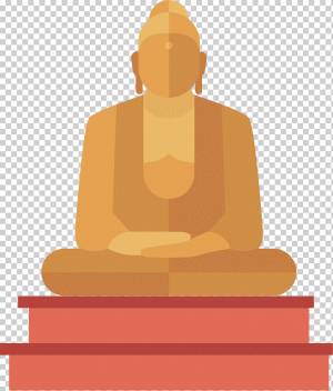 мультфильм будда, Будда, рисование руки мультфильм, декоративный рисунок png