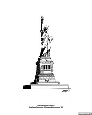 Статуя раскраска