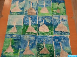 Мастер-класс по рисованию в смешанной технике «Памятник Затопленным кораблям» с детьми старшей группы