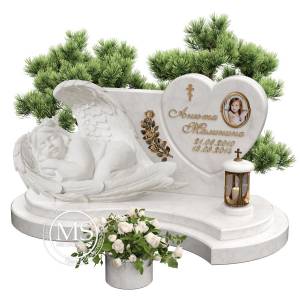 Памятник ребёнку с ангелом