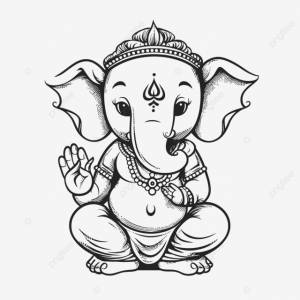 рисунок милый ганеш дизайн храма ганеша векторная иллюстрация Iddviz набросок эскиза PNG , рисунок крыла, рисунок крысы, знак рисунок PNG картинки и пнг рисунок для й загрузки
