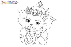 Раскраски Ганеша