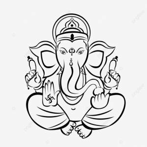 рисунок рисование линий ганеши PNG , рисунок крыла, ганеша искусство, Ганеша дизайн вектор PNG картинки и пнг PSD рисунок для й загрузки