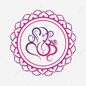Господь Ганеша с символом ом и искусством мандалы лотоса PNG , лорд Ганеша, Шри Ганеша, Шри Ганеш PNG картинки и пнг рисунок для й загрузки