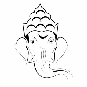 рисунок ручной индийский бог ганеша эскиз PNG , Бог рисует, рука рисунок, Бог PNG картинки и пнг рисунок для й загрузки