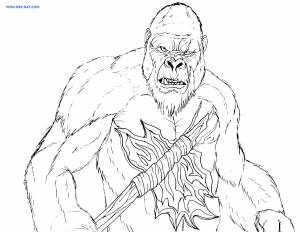 Раскраски Кинг Конг