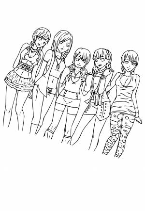 Раскраска Аниме Киберпанк