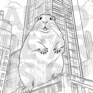 Раскраска «Не Кинг Конг, но тоже мощен» для печати