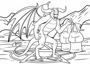 Демон Монстр Рисование