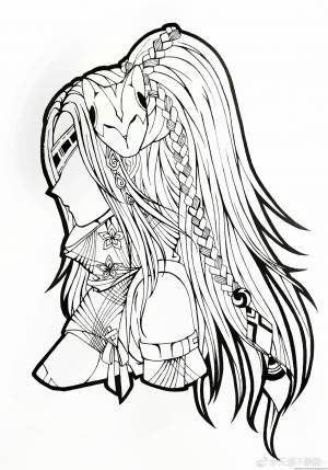 Раскраска демон