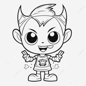 рисунок анимированные страницы раскраски персонажа демона наброски эскиз вектор PNG , рисунок крыла, рисунок демона, рисунок кольца PNG картинки и пнг рисунок для й загрузки