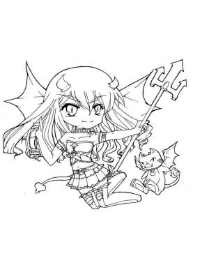 Раскраски Демон