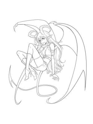 Раскраски Демон