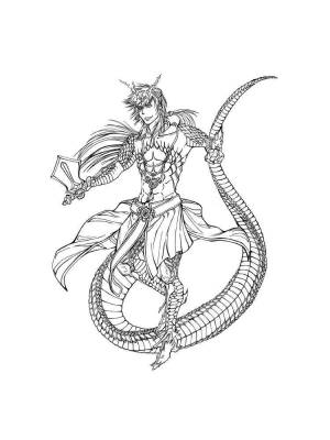 Раскраски Демон