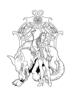 Раскраски Демон