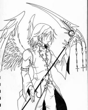 Раскраски Демон аниме