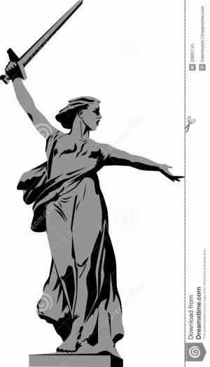 Раскраски Памятник родина мать зовет