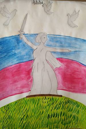 Мать родина рисунок детский